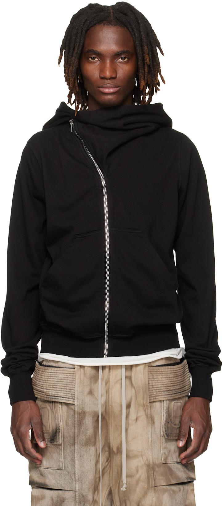 Black Temple Mountain Hoodie by RICK OWENS DRKSHDW