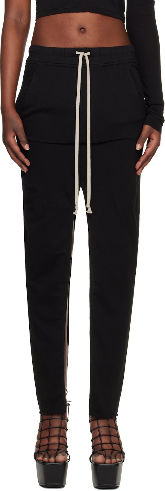 Black Temple Pull On Sliced Pillar Maxi Skirt by RICK OWENS DRKSHDW