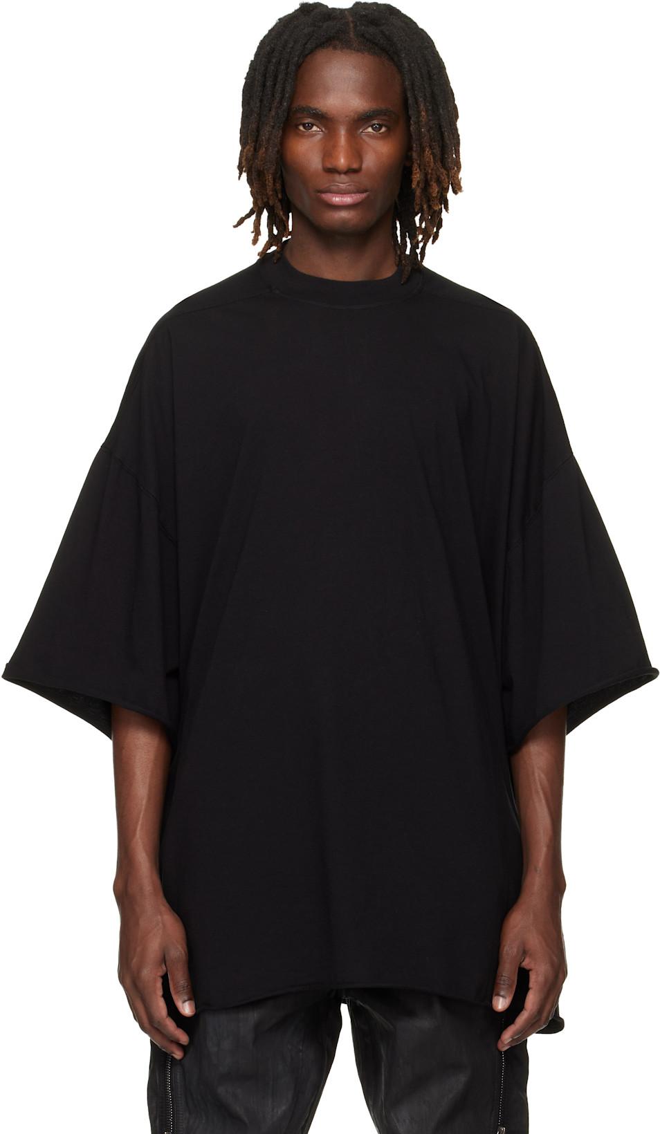 Black Temple Tommy T-shirt by RICK OWENS DRKSHDW