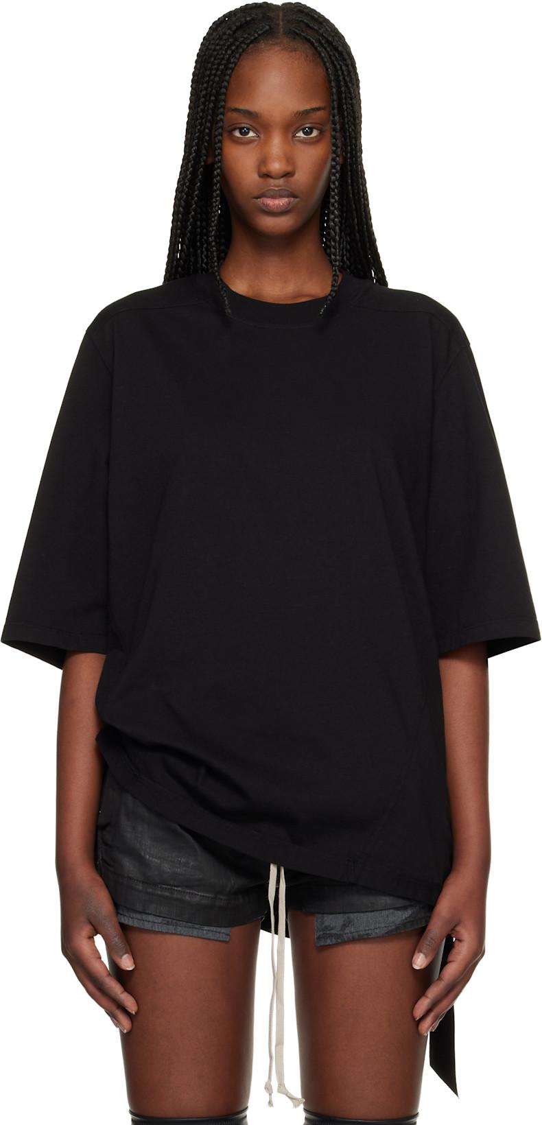 Black Temple Walrus T-shirt by RICK OWENS DRKSHDW
