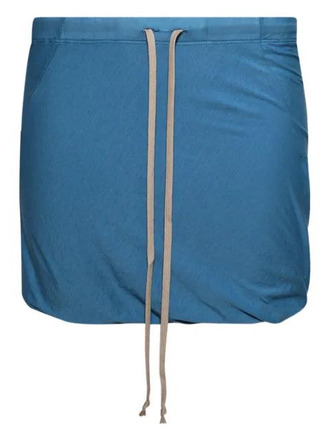 Buds drawstring mini skirt by RICK OWENS DRKSHDW