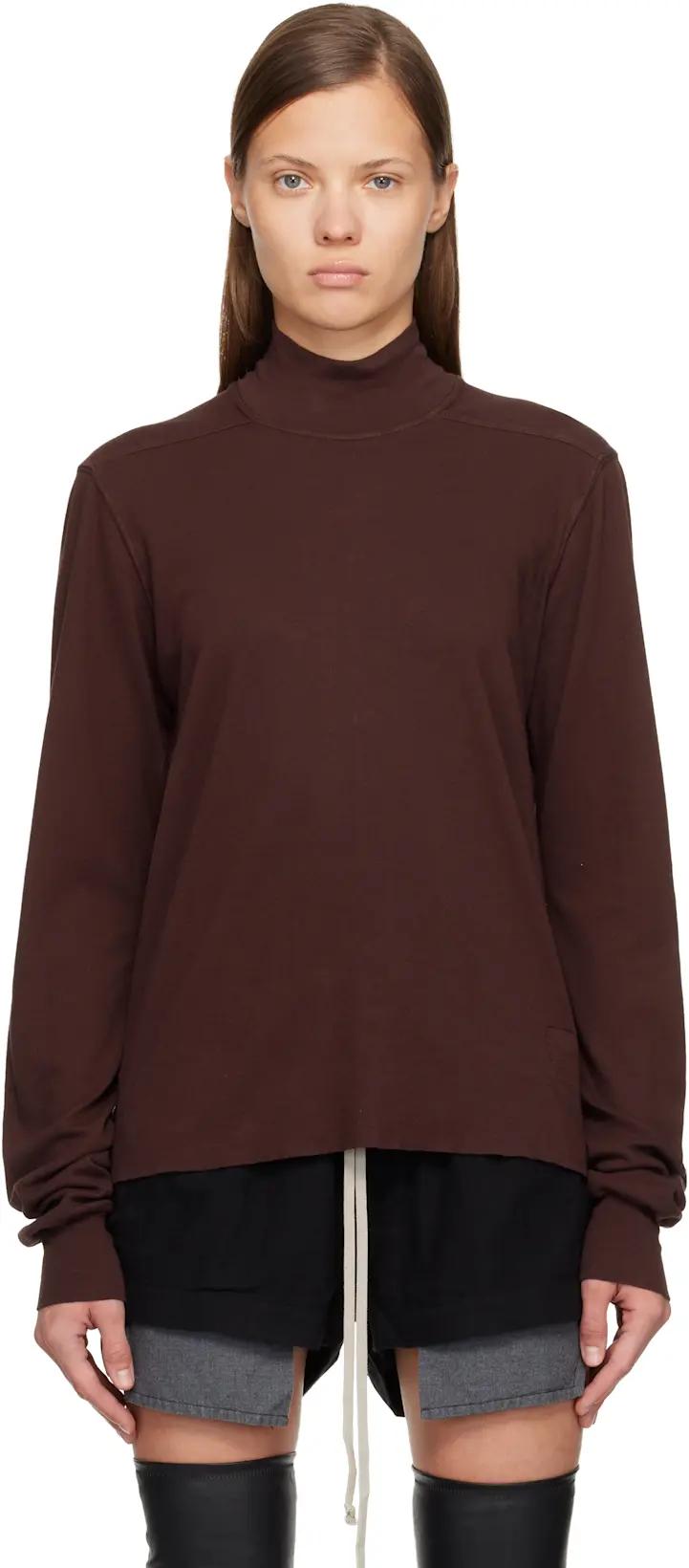 Burgundy Concordians Headon Dbl Turtleneck by RICK OWENS DRKSHDW
