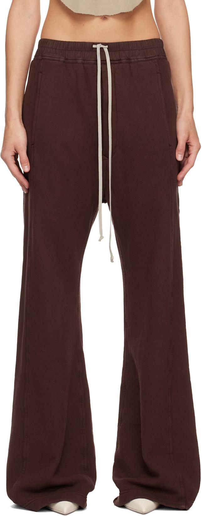 Burgundy Concordians Pusher Lounge Pants by RICK OWENS DRKSHDW