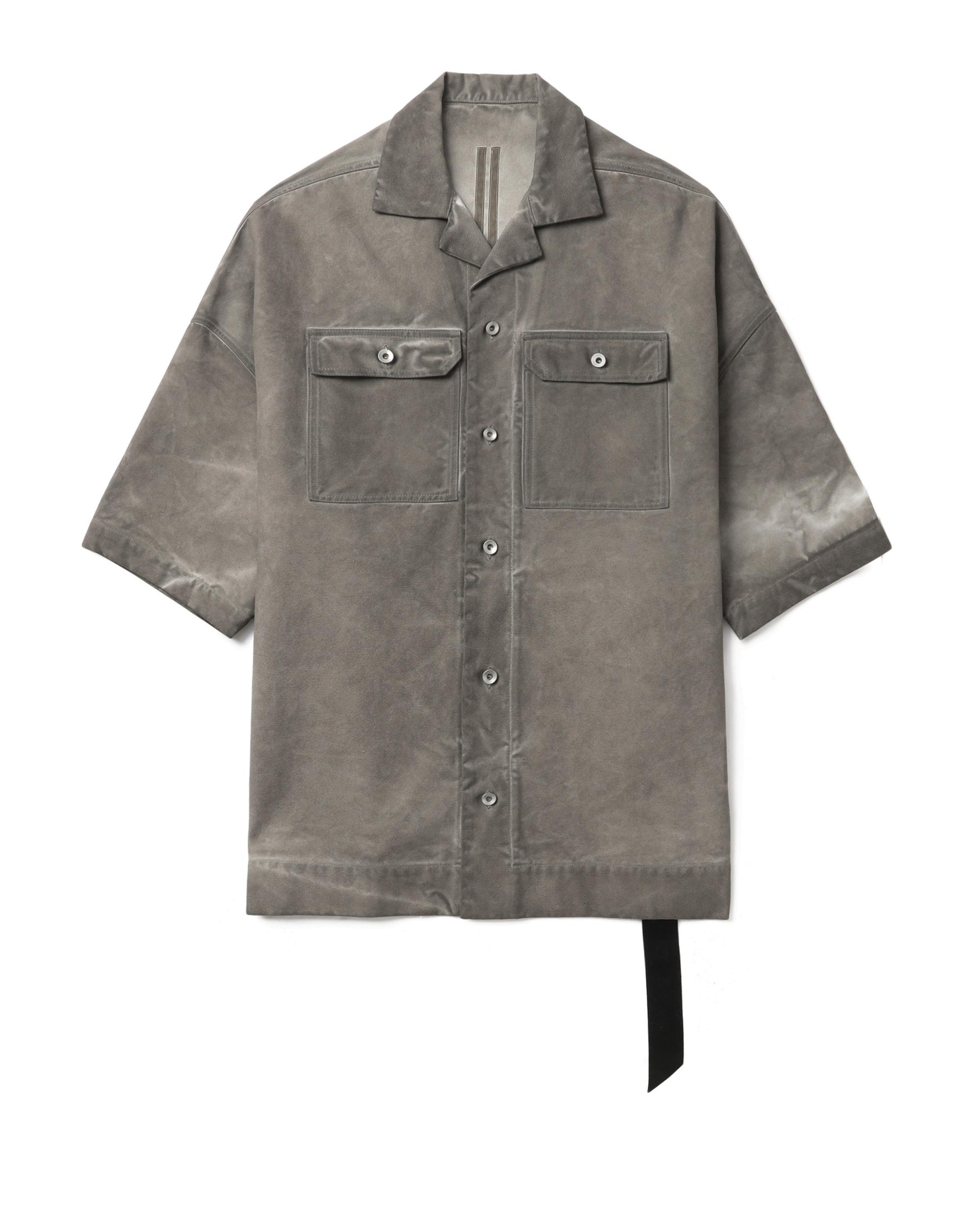 Button down short sleeve shirt by RICK OWENS DRKSHDW