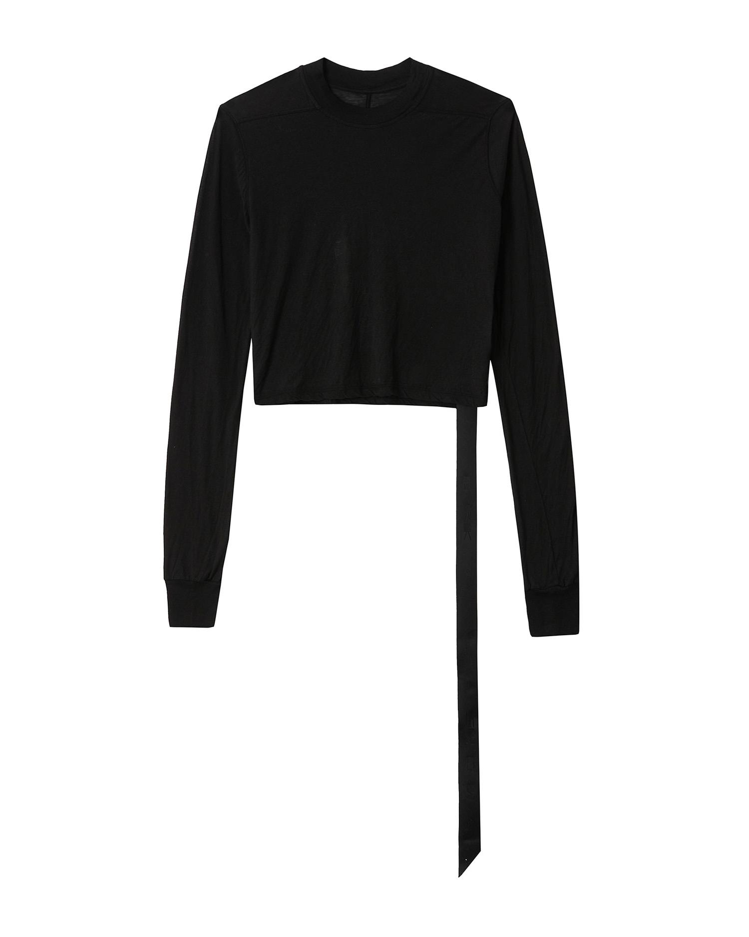Cropped long-sleeve tee by RICK OWENS DRKSHDW