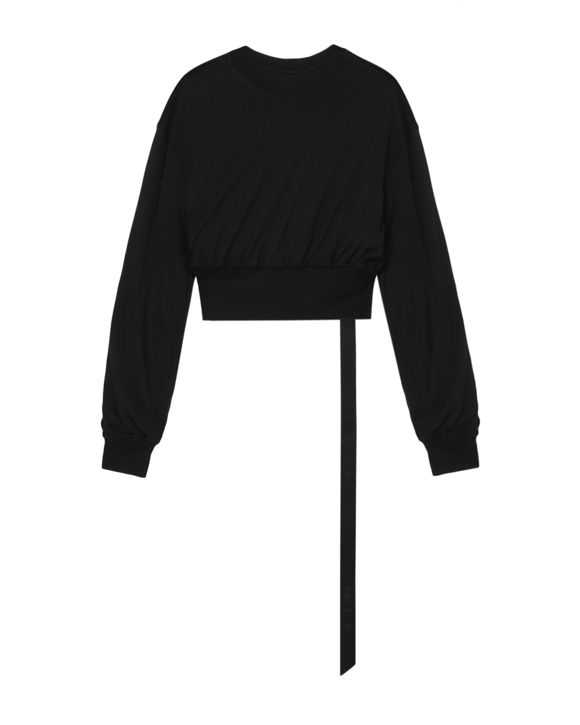Cropped long sleeve tee by RICK OWENS DRKSHDW