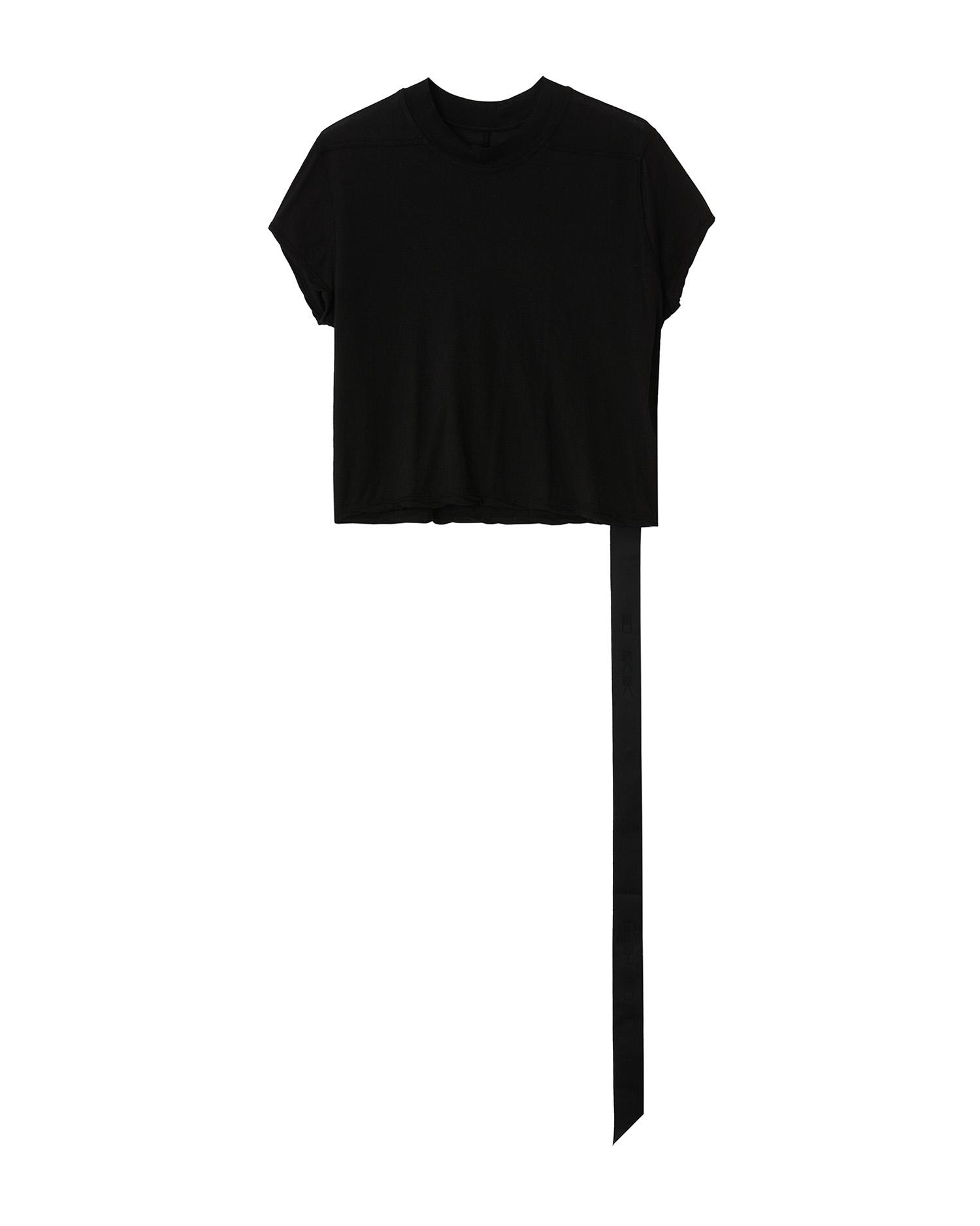 Cropped small level tee by RICK OWENS DRKSHDW