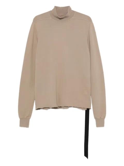 DRKSHDW mock-neck frayed-hem sweater by RICK OWENS DRKSHDW