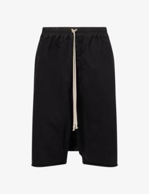 Drawstring Cotton Shorts by RICK OWENS DRKSHDW
