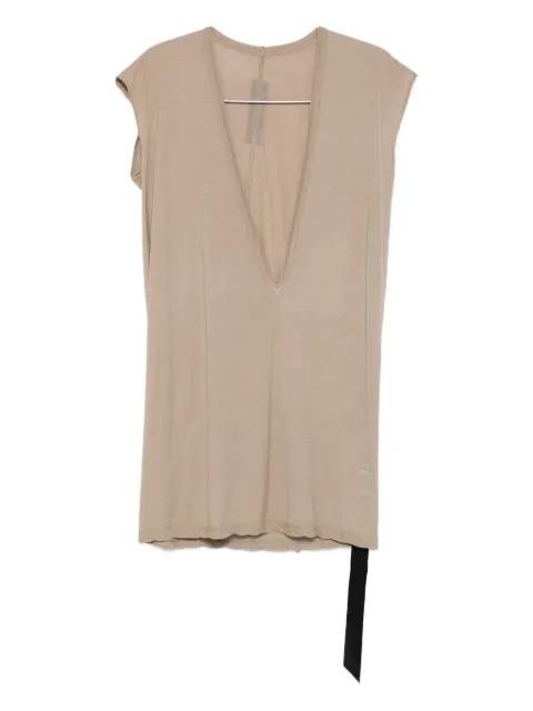 Dylan plunge-neck sleeveless T-shirt by RICK OWENS DRKSHDW