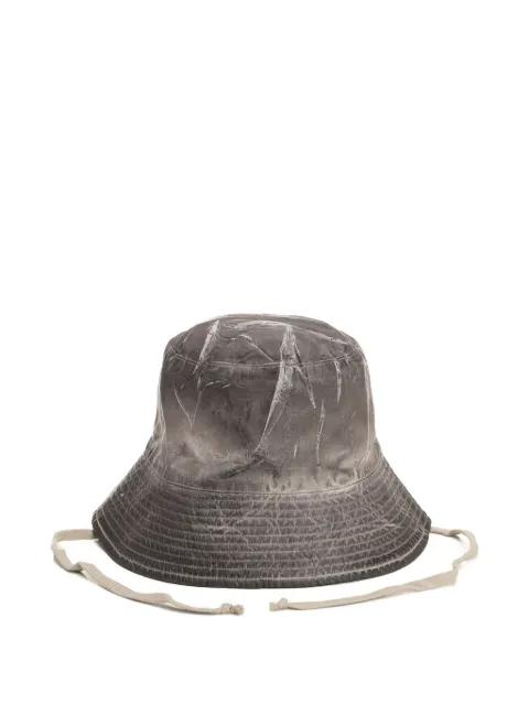 Gilligan washed denim bucket hat by RICK OWENS DRKSHDW