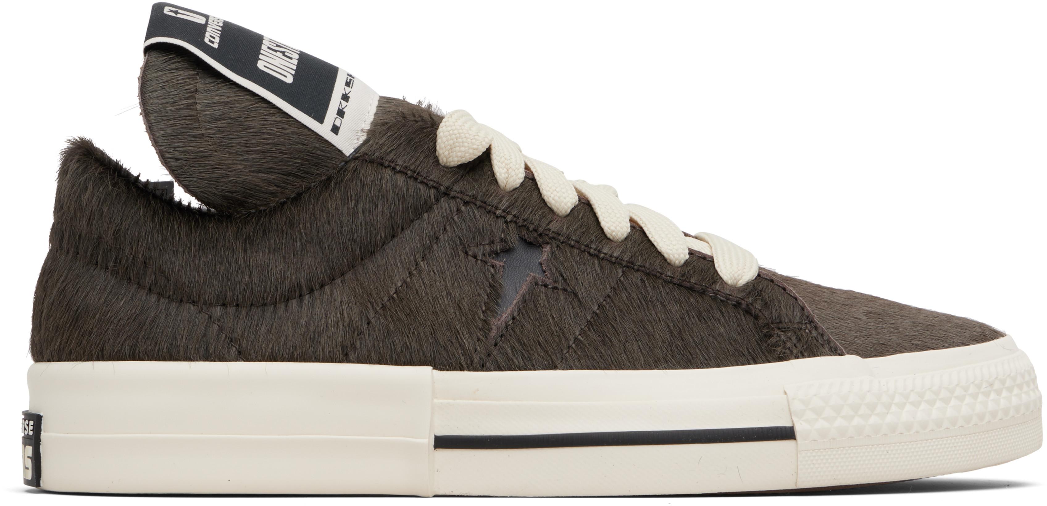 Gray Converse Edition Onestr Sneakers by RICK OWENS DRKSHDW