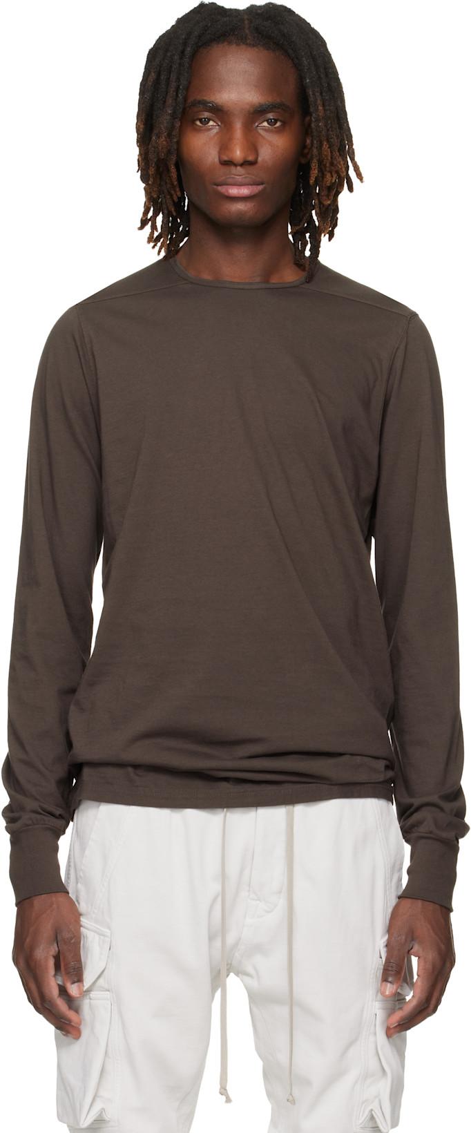 Gray Temple Level LS T-shirt by RICK OWENS DRKSHDW