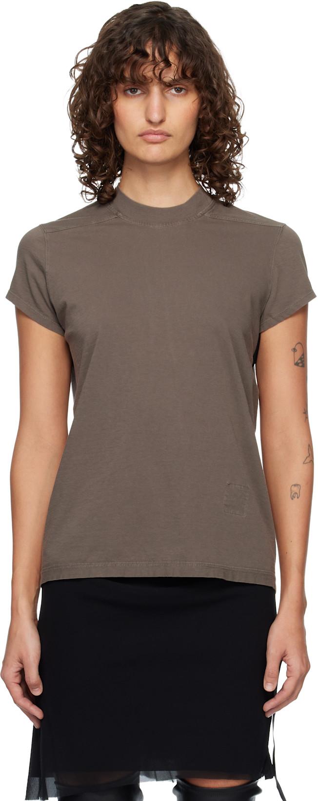 Gray Temple Level T-shirt by RICK OWENS DRKSHDW