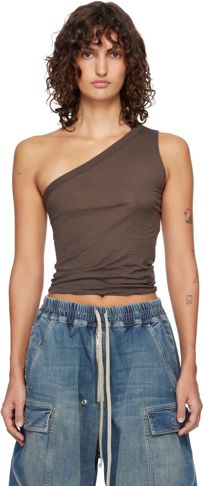 Gray Temple SL Ziggy Top by RICK OWENS DRKSHDW