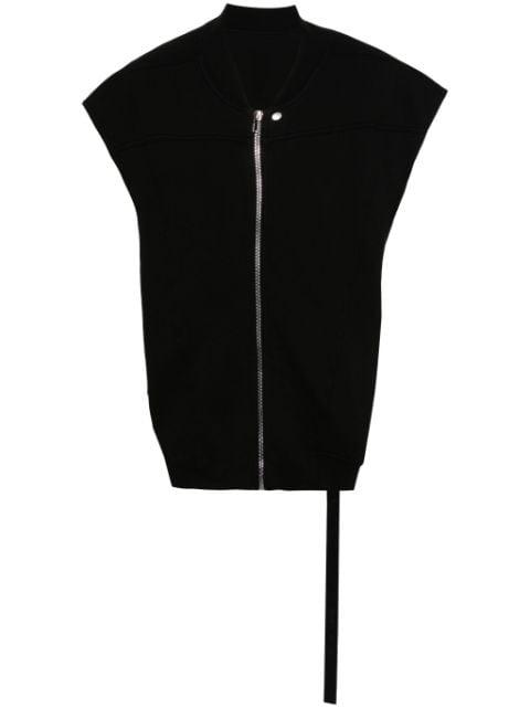 Jumbo Flight organic cotton gilet by RICK OWENS DRKSHDW