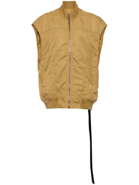 Jumbo Flight zipped gilet by RICK OWENS DRKSHDW