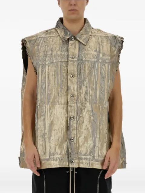 Jumbo cotton gilet by RICK OWENS DRKSHDW