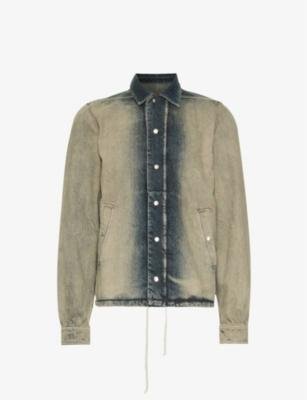 Jumbo drawstring-hem regular-fit cotton jacket by RICK OWENS DRKSHDW