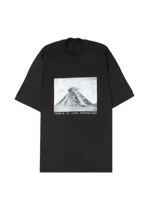 Jumbo graphic-print oversized T-shirt by RICK OWENS DRKSHDW