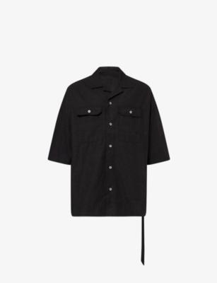 Magnum Tommy Short-Sleeve Cotton Shirt by RICK OWENS DRKSHDW
