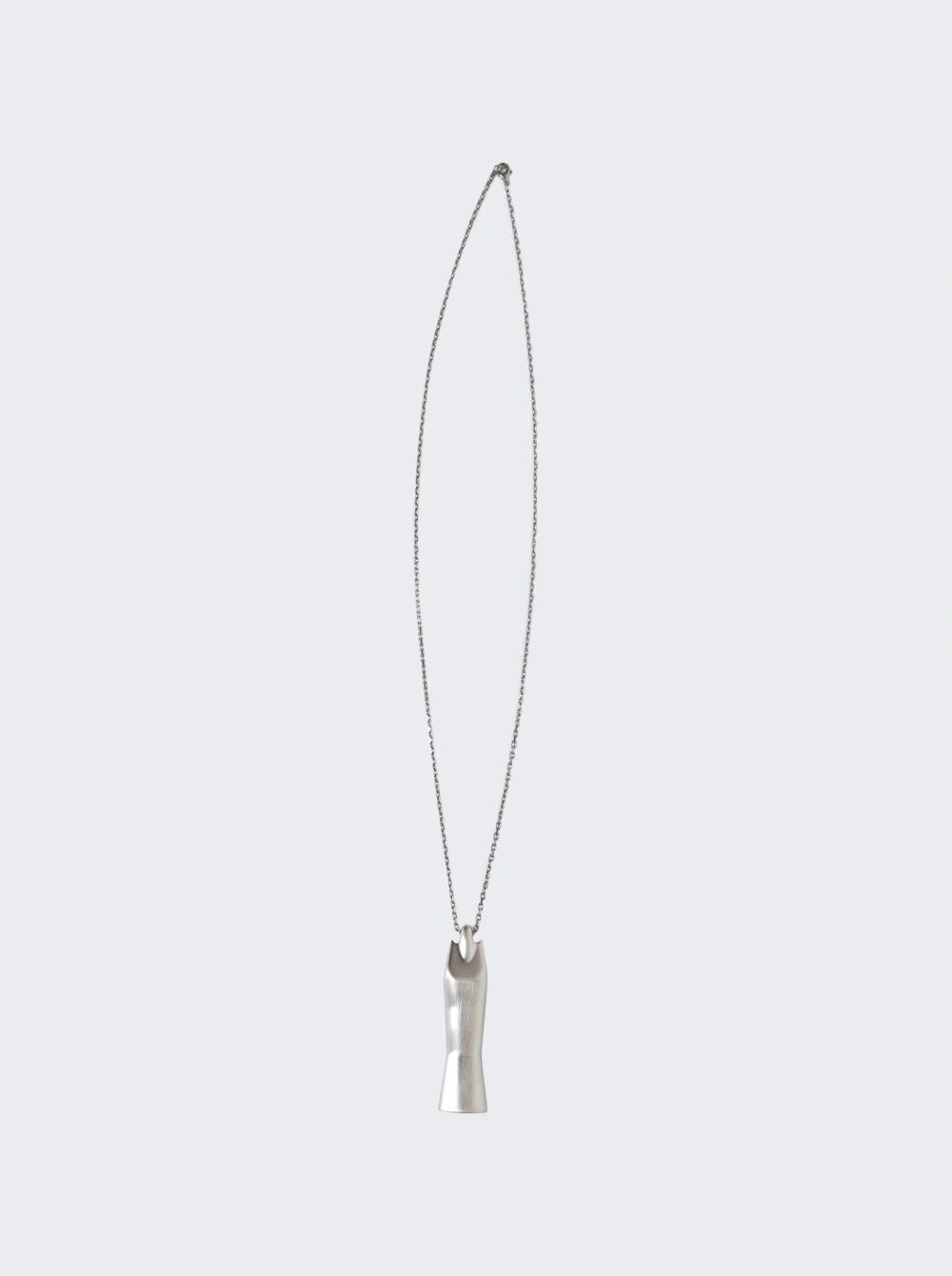Mega Sister Charm Necklace Palladium  | The Webster by RICK OWENS DRKSHDW