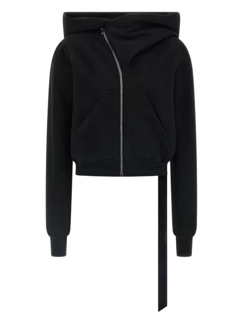 Mountiain high-neck zip-front hoodie by RICK OWENS DRKSHDW