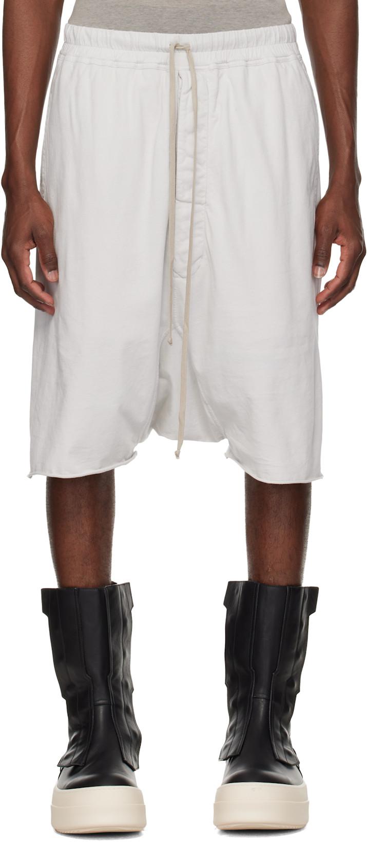 Off-White Temple Drawstring Pods Shorts by RICK OWENS DRKSHDW