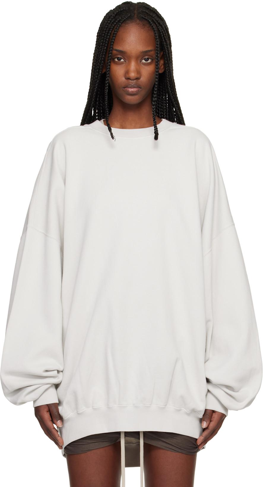 Off-White Temple Hun Crewneck Sweatshirt by RICK OWENS DRKSHDW