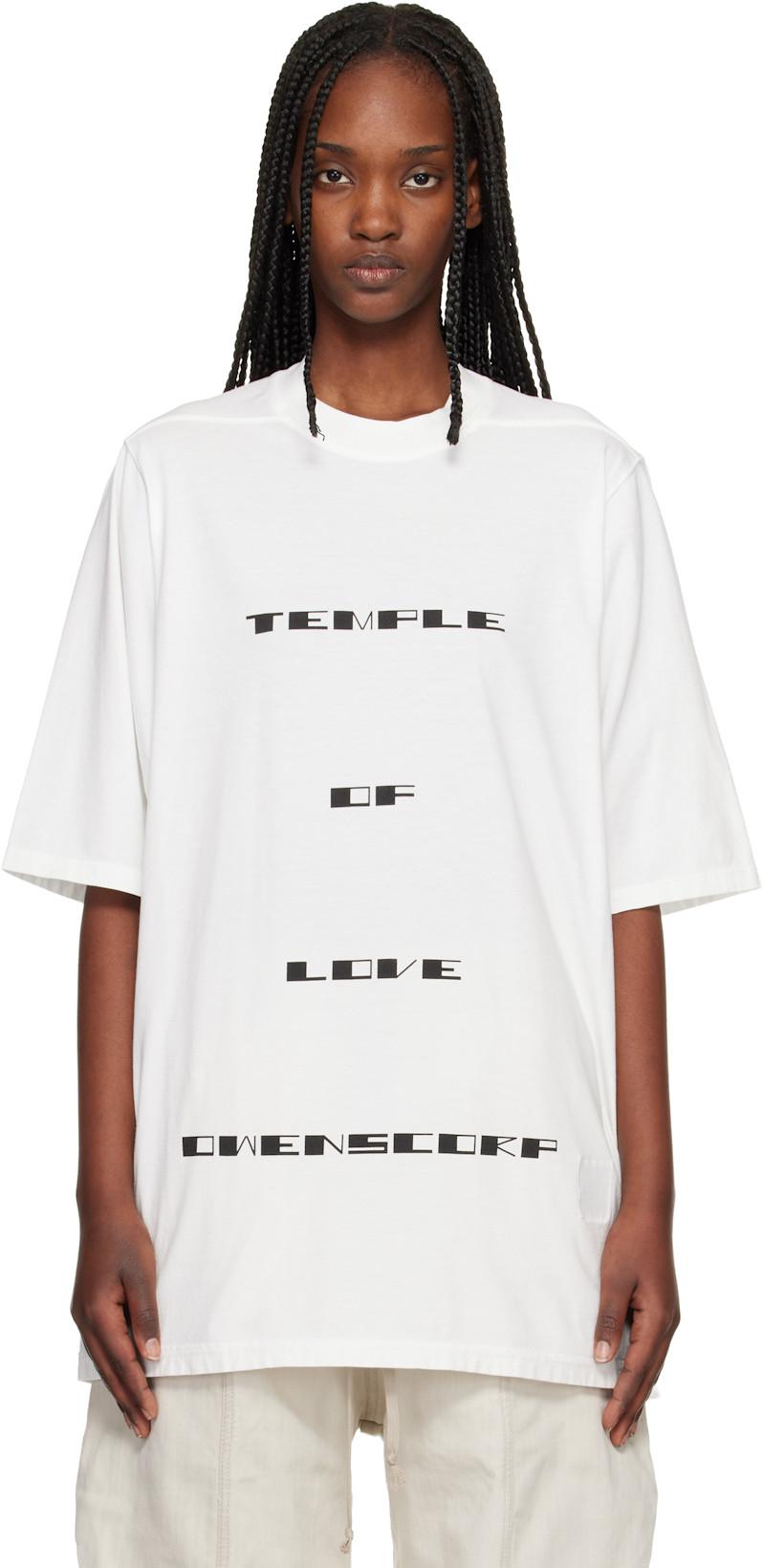 Off-White Temple Jumbo S/S T-shirt by RICK OWENS DRKSHDW