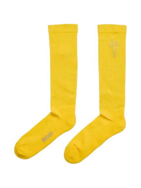 Pentagram knee high socks by RICK OWENS DRKSHDW