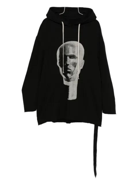 Peter graphic-print hoodie by RICK OWENS DRKSHDW