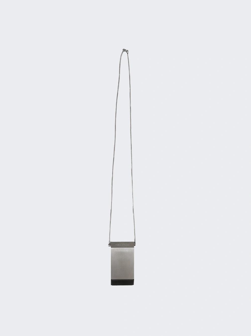 Portable Ashtray Necklace Palladium  | The Webster by RICK OWENS DRKSHDW