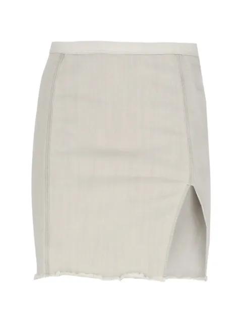 Sacred raw-hem mini skirt by RICK OWENS DRKSHDW