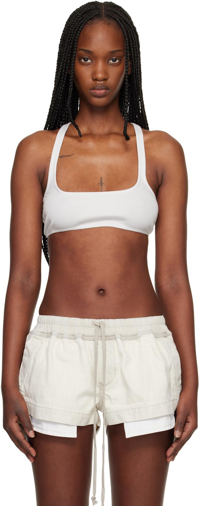 White Temple Unhorny Top by RICK OWENS DRKSHDW