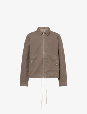 Zip-Front Oversized Cotton Jacket by RICK OWENS DRKSHDW