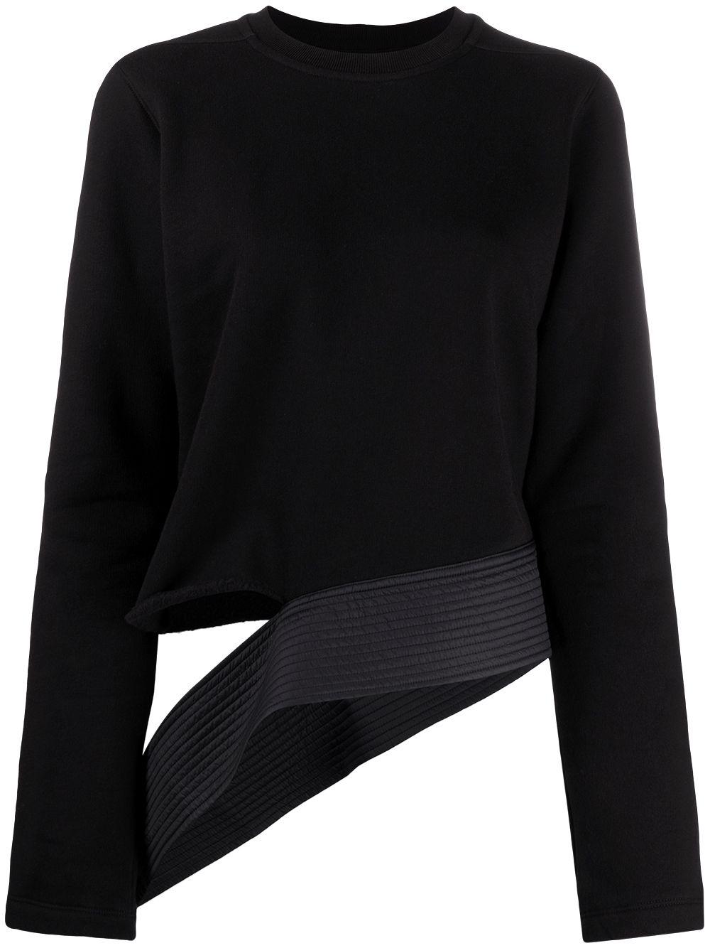 asymmetric long-sleeved top by RICK OWENS DRKSHDW