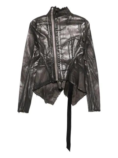 asymmetrical zip-front jacket by RICK OWENS DRKSHDW
