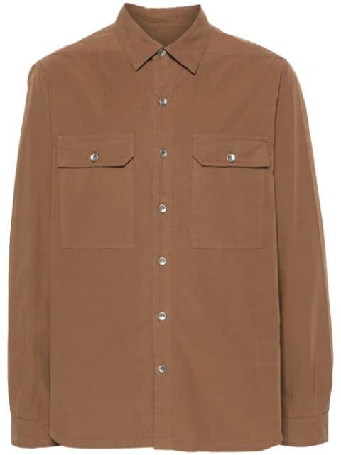 button-up cotton shirt by RICK OWENS DRKSHDW