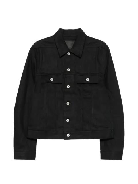 button-up trucker denim jacket by RICK OWENS DRKSHDW