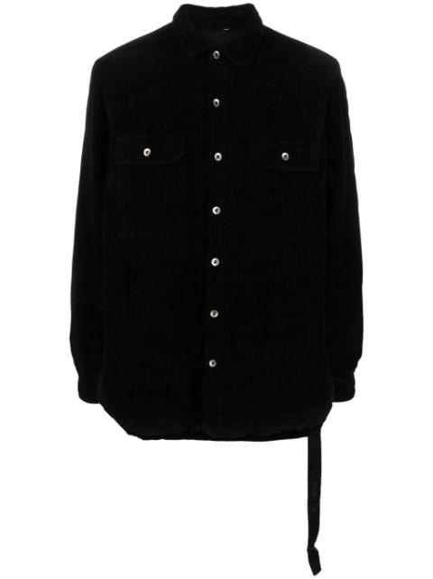 corduroy cotton shirt jacket by RICK OWENS DRKSHDW