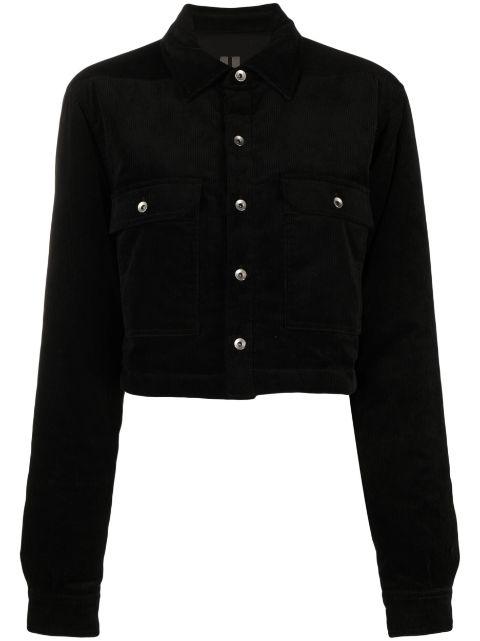 corduroy cropped jacket by RICK OWENS DRKSHDW