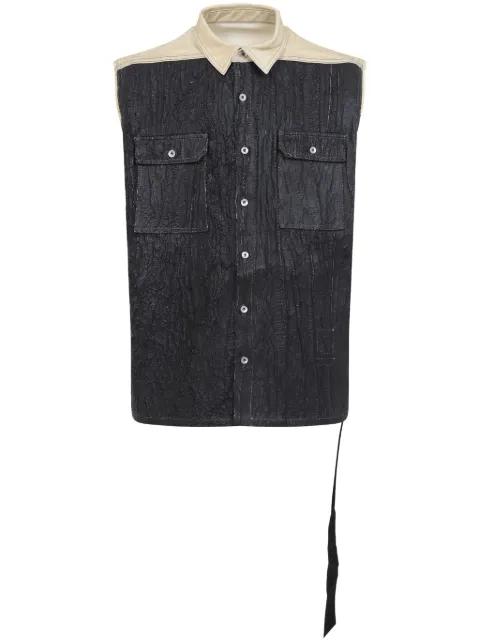 cotton vest by RICK OWENS DRKSHDW