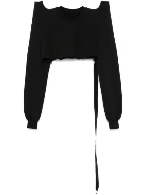 cropped sweatshirt by RICK OWENS DRKSHDW