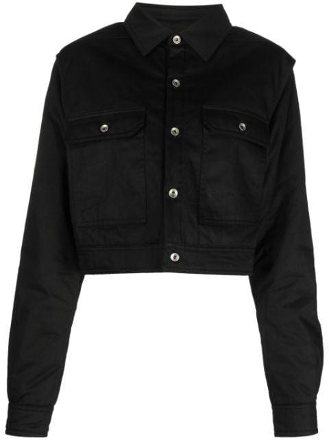 cut-out cropped jacket by RICK OWENS DRKSHDW