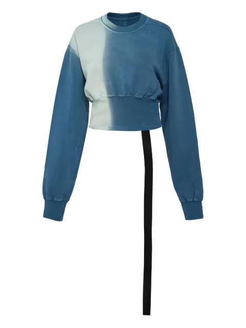 dip-dye strap-detail sweatshirt by RICK OWENS DRKSHDW