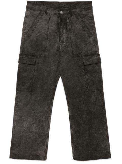 distressed cargo trousers by RICK OWENS DRKSHDW