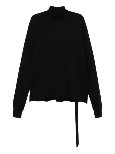 double funnel-neck sweatshirt by RICK OWENS DRKSHDW
