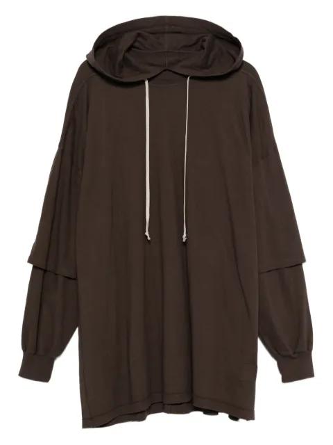double-layer hoodie by RICK OWENS DRKSHDW