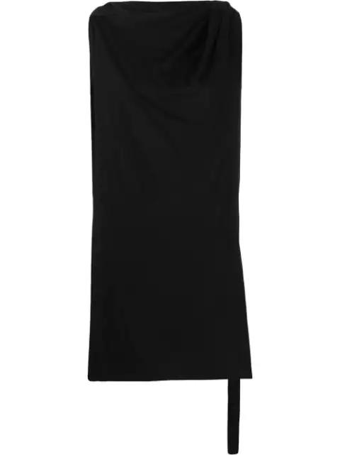 draped organic-cotton tunic by RICK OWENS DRKSHDW